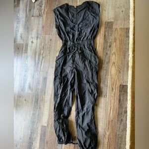 FP Movement by Free People Black Jumpsuit Romper